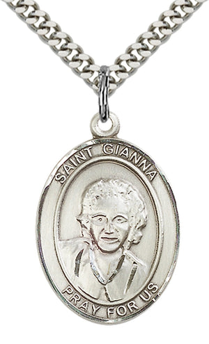 Saint Gianna Pendant - 24" Chain Necklace