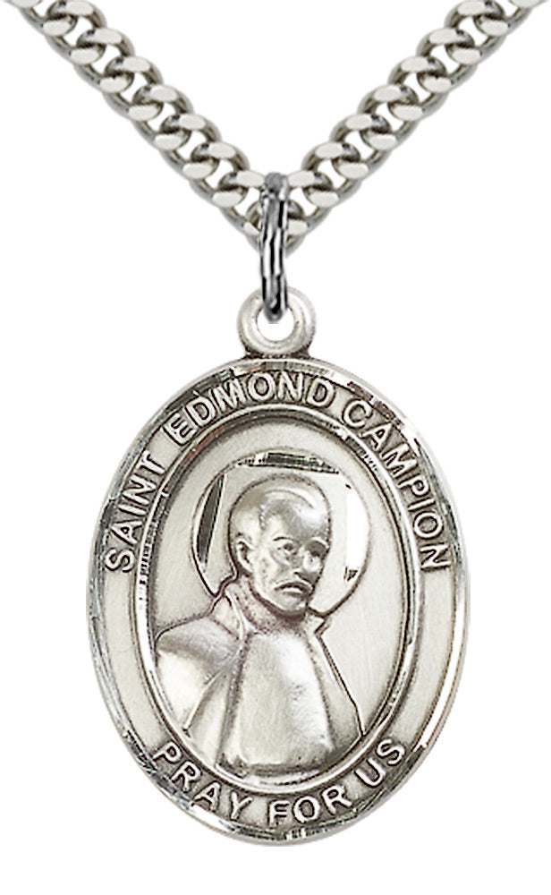 Saint Edmund Campion Pendant - 24" Chain Necklace
