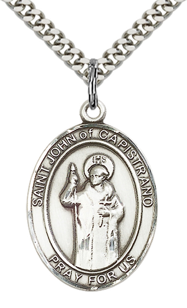 Saint John of Capistrano Pendant - 24" Chain Necklace