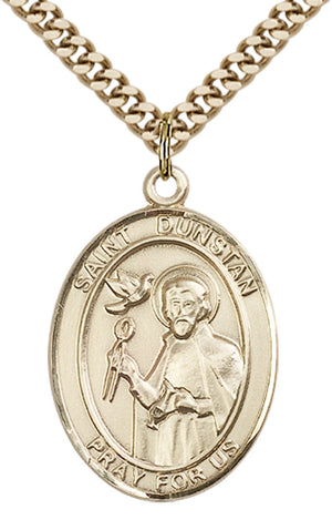 Saint Dunstan Pendant - 24" Chain Necklace