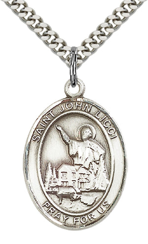 Saint John Licci Pendant - 24" Chain Necklace