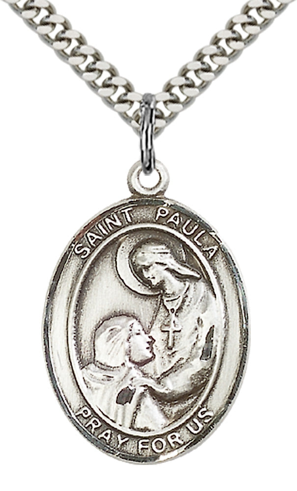 Saint Paula Pendant - 24" Chain Necklace