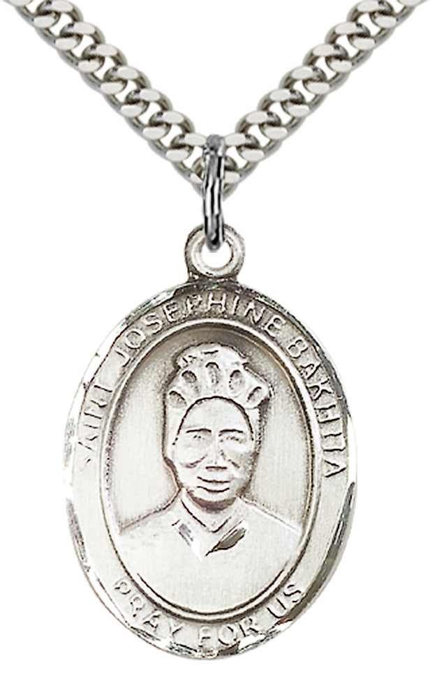 Saint Josephine Bakhita Pendant - 24" Chain Necklace