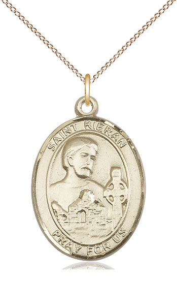 Saint Kieran Pendant - 18" Chain Necklace