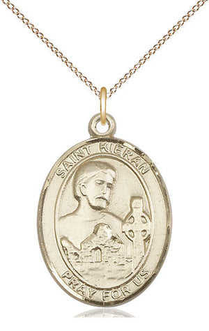 Saint Kieran Pendant - 18" Chain Necklace