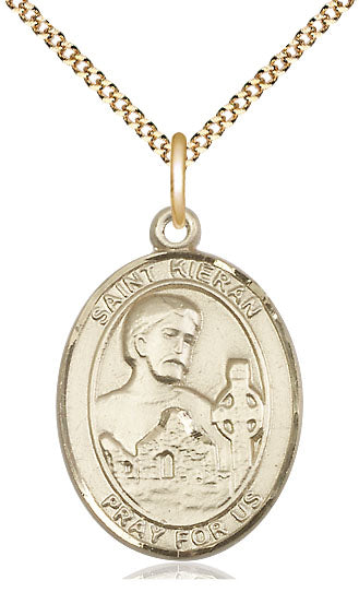 Saint Kieran Pendant - 18" Chain Necklace
