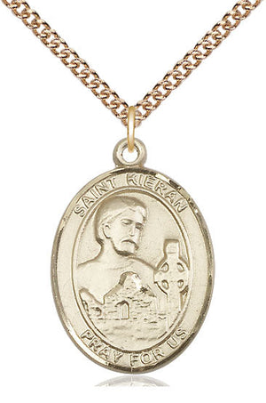 Saint Kieran Pendant - 24" Chain Necklace
