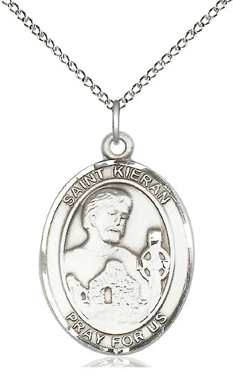 Saint Kieran Pendant - 18" Chain Necklace