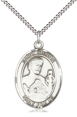 Saint Kieran Pendant - 18" Chain Necklace