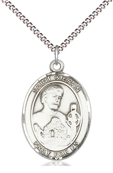 Saint Kieran Pendant - 18" Chain Necklace