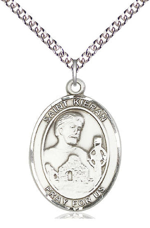 Saint Kieran Pendant - 24" Chain Necklace