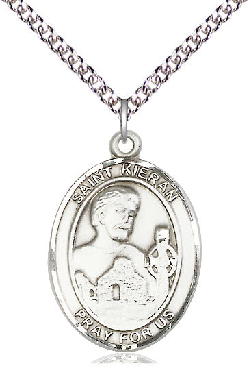 Saint Kieran Pendant - 24" Chain Necklace