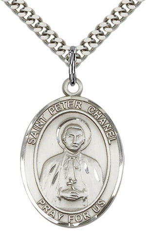 Saint Peter Chanel Pendant - 24" Chain Necklace