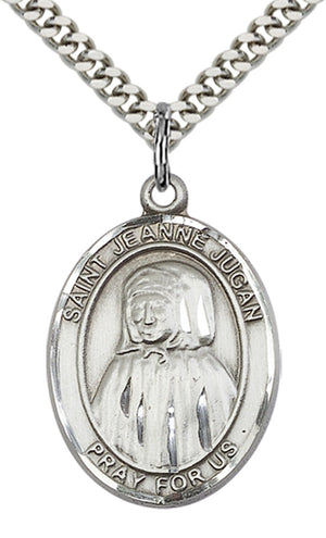 Saint Jeanne Jugan Pendant - 24" Chain Necklace