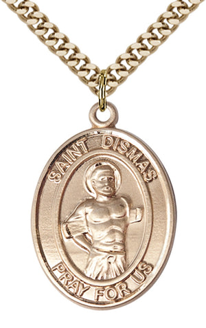 Saint Dismas Pendant - 24" Chain Necklace