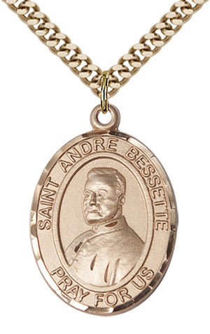 Saint Andre Bessette Pendant - 24" Chain Necklace