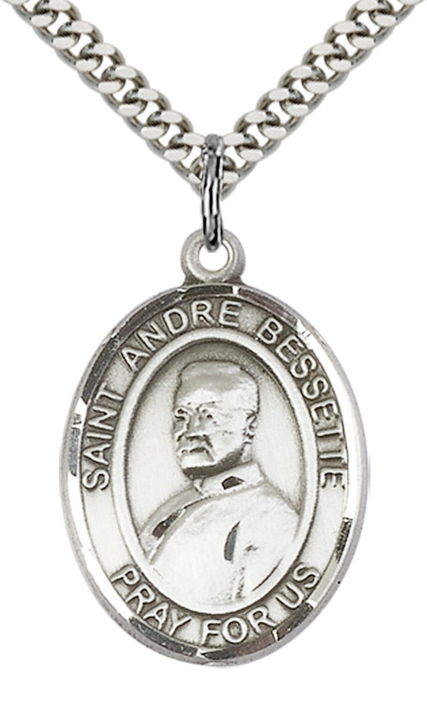 Saint Andre Bessette Pendant - 24" Chain Necklace