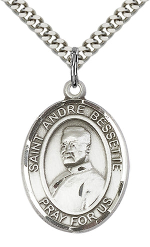 Saint Andre Bessette Pendant - 24" Chain Necklace