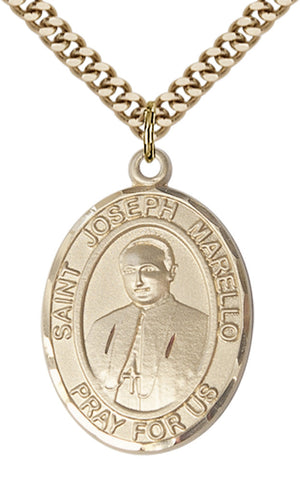 Saint Joseph Marello Pendant - 24" Chain Necklace