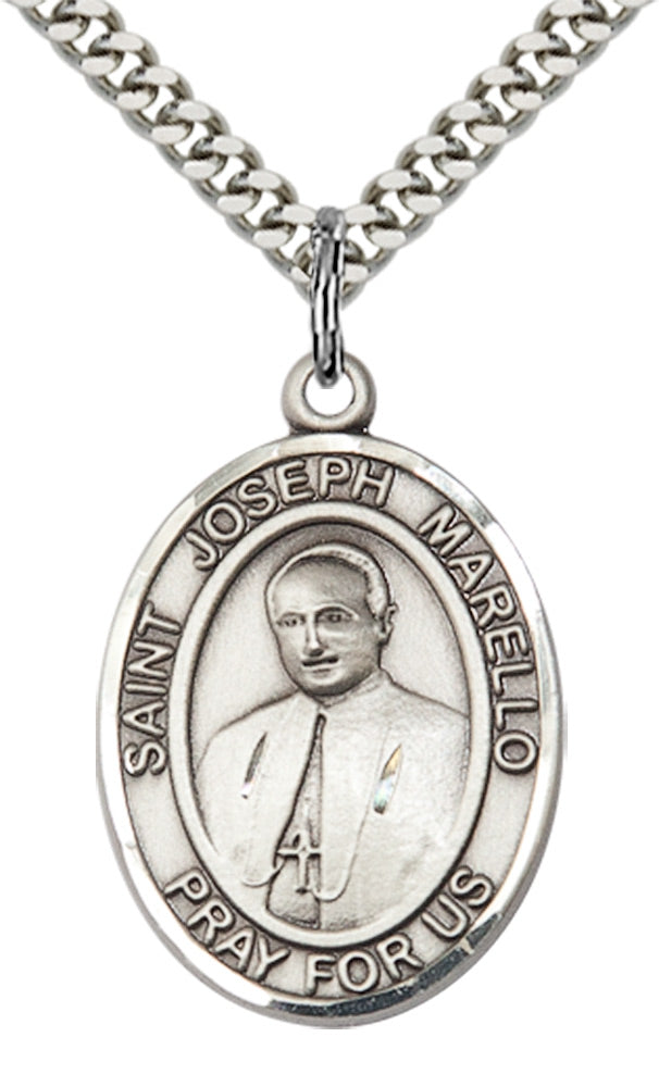 Saint Joseph Marello Pendant - 24" Chain Necklace