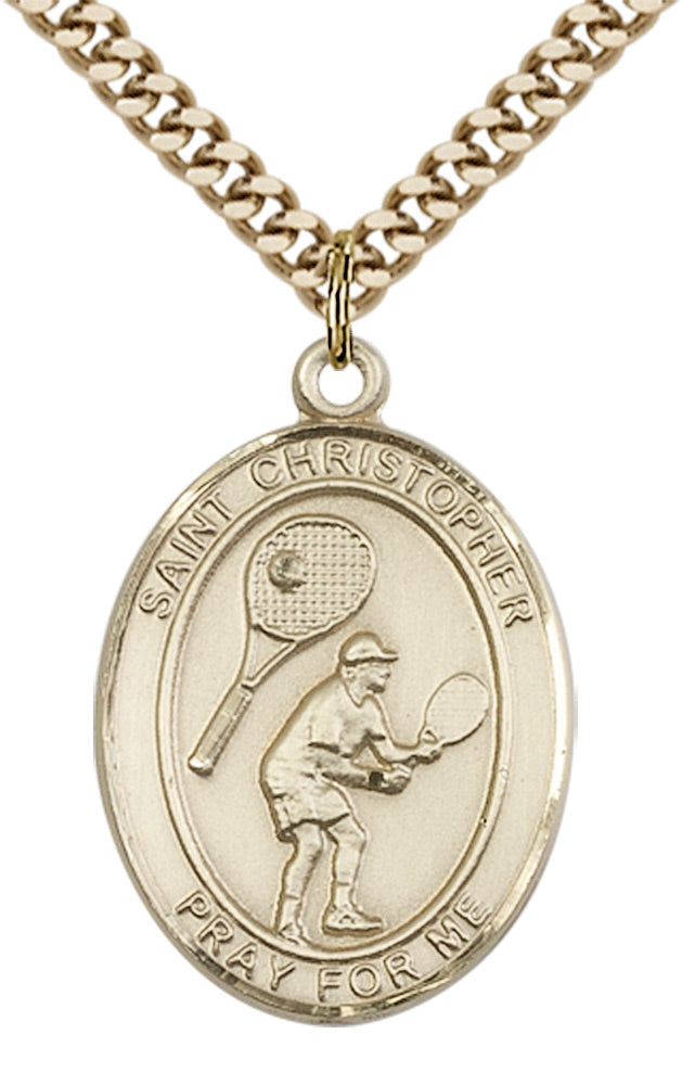 Saint Christopher Tennis Pendant