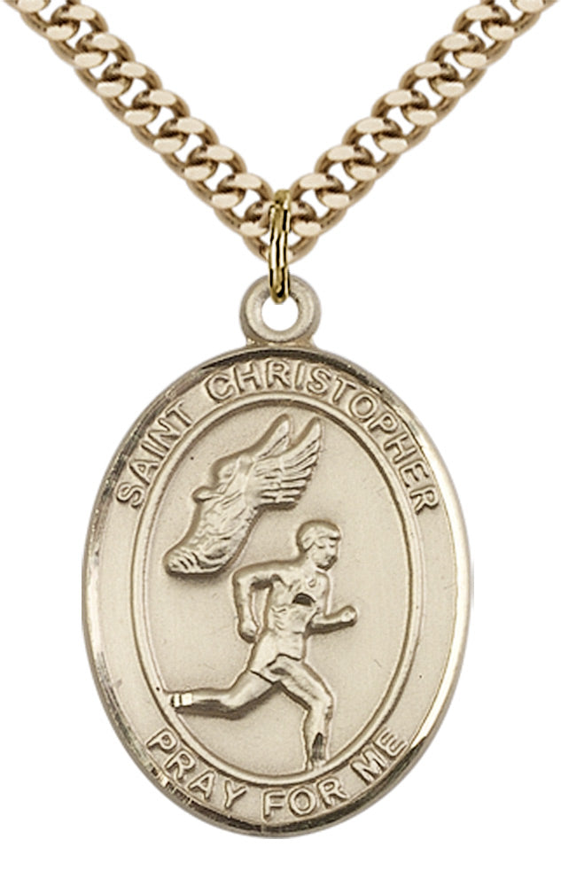 Saint Christopher Track&Field Pendant