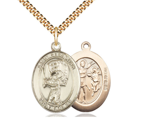 Saint Sebastian Baseball Pendant