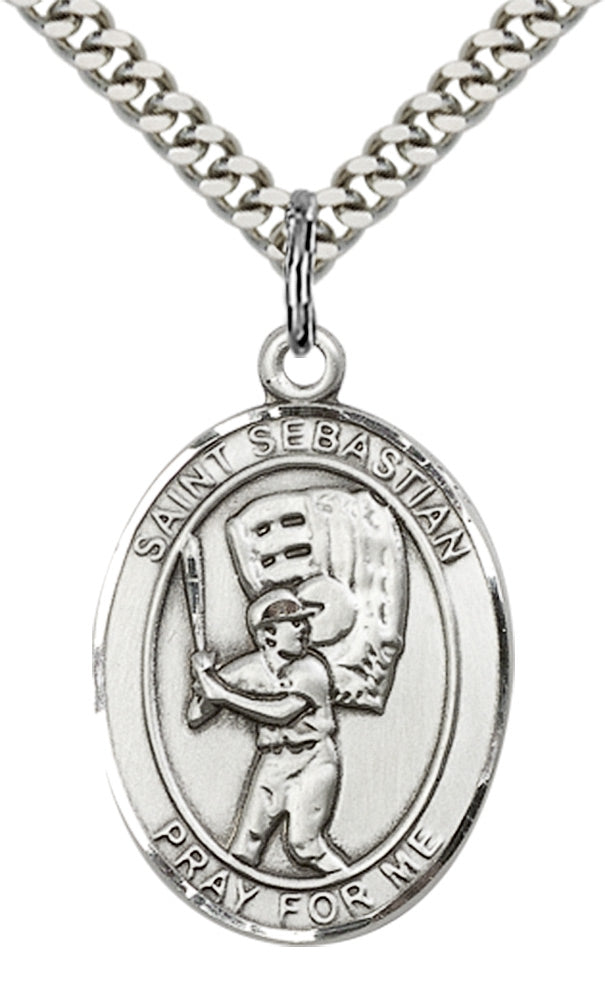 Saint Sebastian Baseball Pendant
