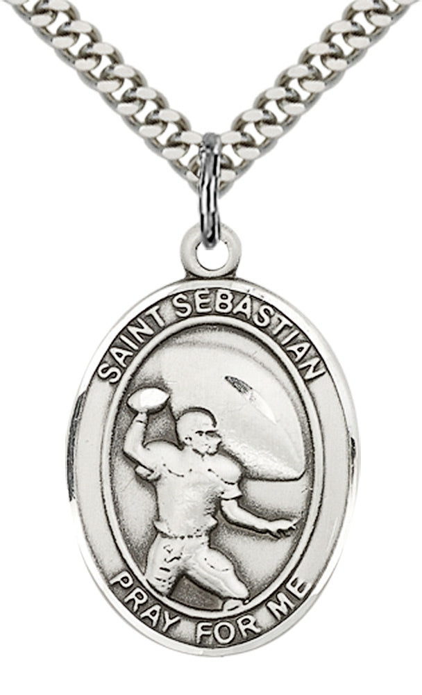 Saint Christopher Football Pendant